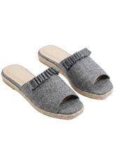Jute Slides-GREY