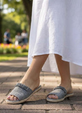Jute Slides-GREY