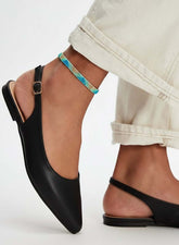 Love Bird Mules Sandals In Black, Mustard And Tea Pink For Ladies-BLACK