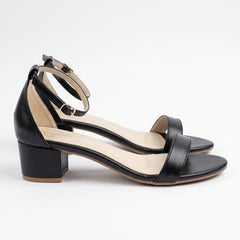 Blocked Heels-BLACK