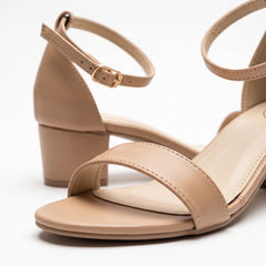 Blocked Heels-BROWN