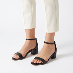 Blocked Heels-BLACK