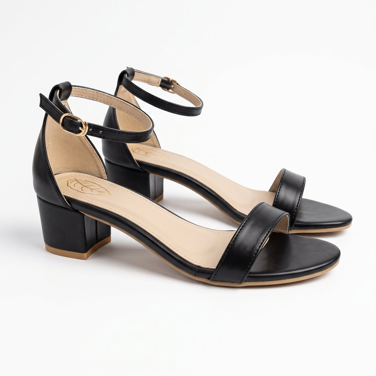 Blocked Heels-BLACK