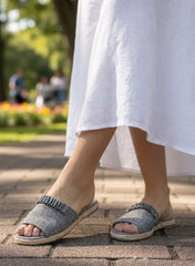 Jute Slides-GREY
