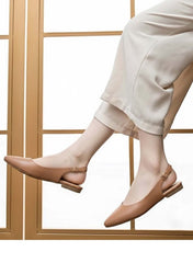 Love Bird Mules Sandals In Black, Mustard And Tea Pink For Ladies-TEA PINK