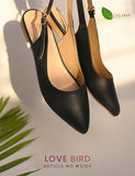 Love Bird Mules Sandals In Black, Mustard And Tea Pink For Ladies #5184