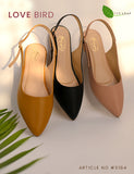 Love Bird Mules Sandals In Black, Mustard And Tea Pink For Ladies #5184